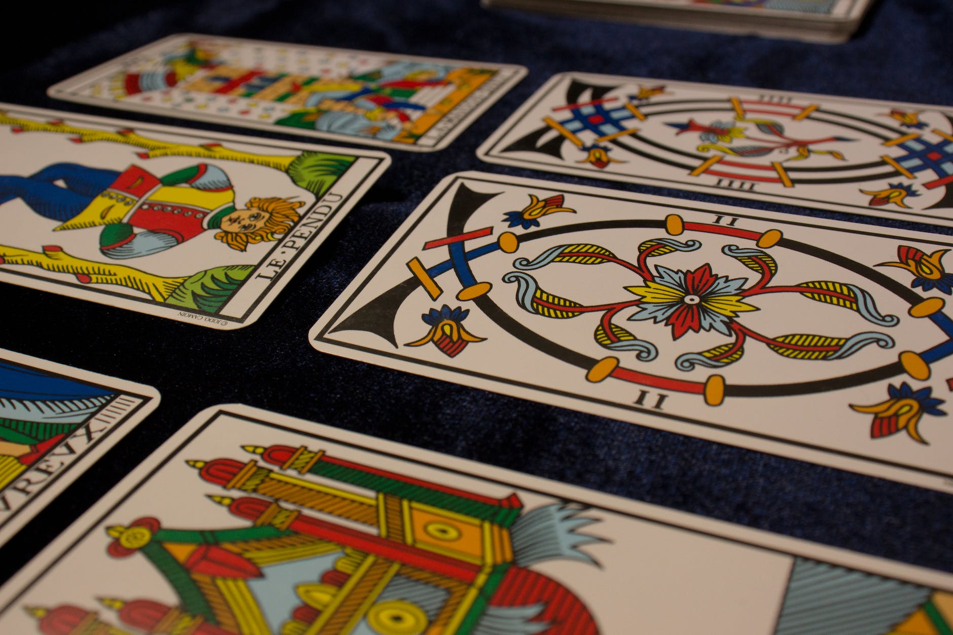 close up shot of tarot cards